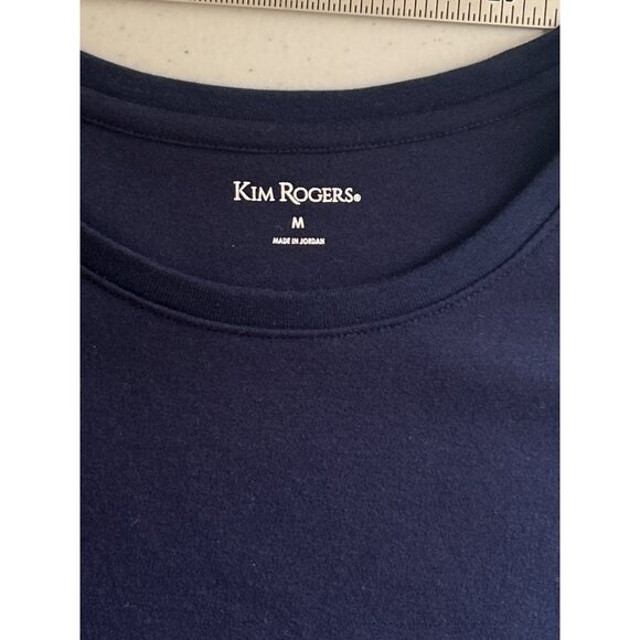 Kim Rogers Women’s Polo & T-Shirt Bundle 100% Cotton Blue Size Medium - Picture 8 of 11